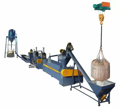 Plastic Powder Waste Recycling Machine (Die-Face Cut with Force-Feeding) - Plastic Powder Waste Recycling Machine (Die-Face Cut with Force-Feeding)